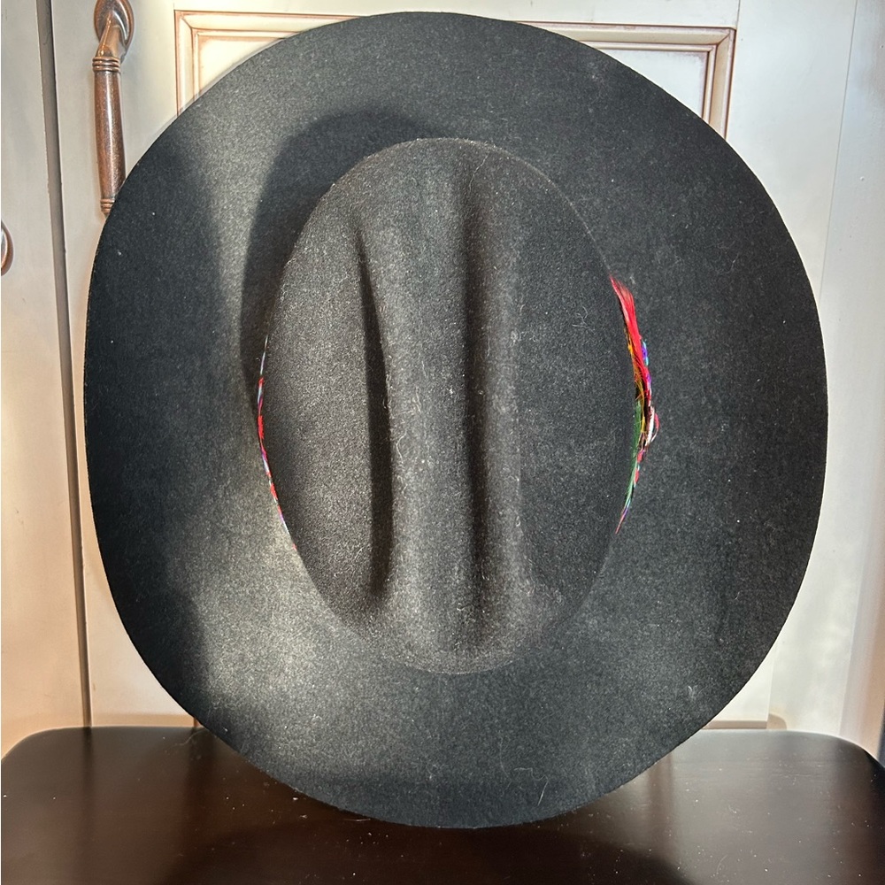 Smithbilt black felt cowboy hat size 7